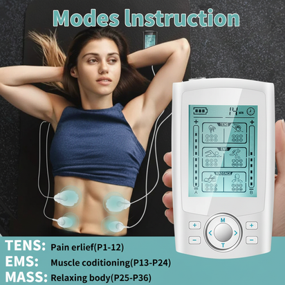 Charging Pulse Physiotherapy Massager TENS EMS Muscle Stimulator