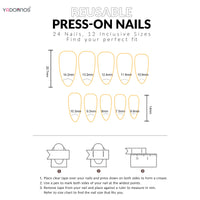 Nail Jolie – Short French Nails Petal Pink Florals & Gold Accents