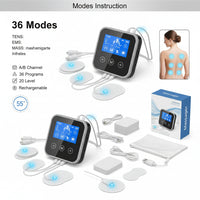 Charging Pulse Physiotherapy Massager TENS EMS Muscle Stimulator