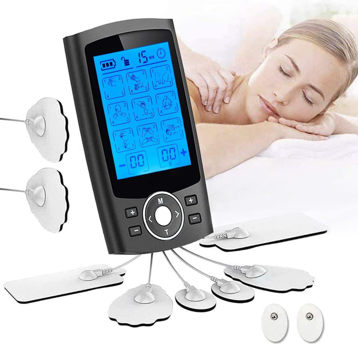 Charging Pulse Physiotherapy Massager TENS EMS Muscle Stimulator